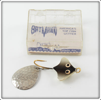 Vintage Mann's White Black Back BatMann Lure In Box WBBM1 