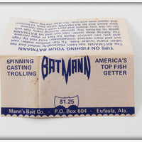 Mann's White Black Back BatMann In Box