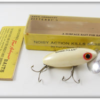 Vintage Fred Arbogast Pearl Jitterbug Lure In Box 656 PL
