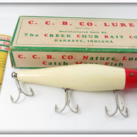 Vintage Creek Chub Red & White Salt Surfster Lure In Box 7402