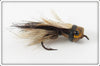 Vintage Heddon Brown Fuzzi Bug Fly Rod Lure 74B