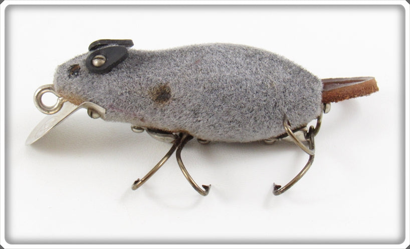 antique mouse fishing lure Vintage DAM Grey Flocked Mouse Lure For Sale
