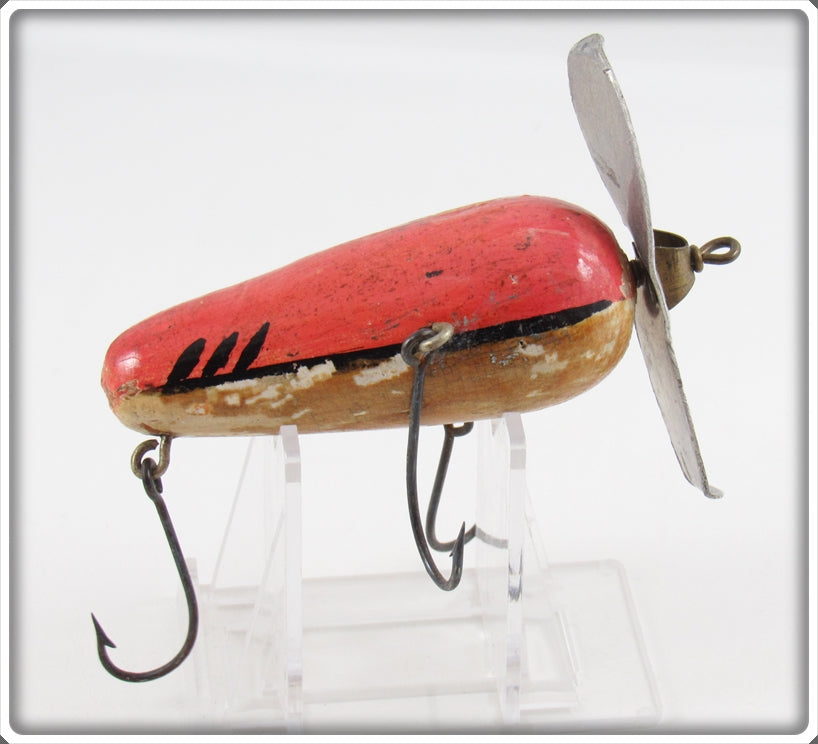 Vintage James L Donaly Red & White Redfin Floating Bait