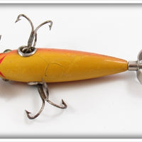 Heddon Yellow 100 Dowagiac Minnow In Wood Box With Paperwork