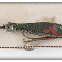 Pflueger Early Hard Rubber Minnow On Card