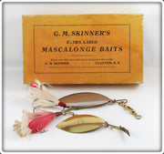 G. M. Skinner's Extra Large Mascalonge Baits In Dealer Box