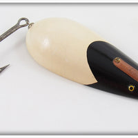 Vintage Lauby Black & White Wonder Spoon Lure 