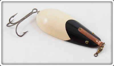 Vintage Lauby Black & White Wonder Spoon Lure 