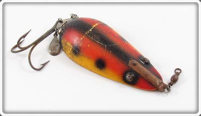 Lauby Orange & Yellow With Black Spots Wonder Spoon Lure