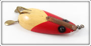 Vintage Lauby Red & White Weedless Wonder Spoon Lure