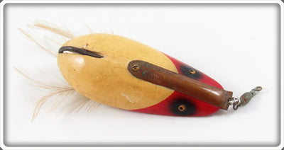 Vintage Lauby Red & White Weedless Wonder Spoon Lure