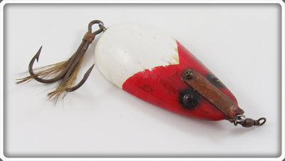 Vintage Lauby Red & White Wonder Spoon Lure