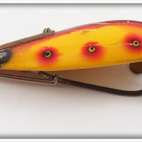 Lauby Yellow With Red & Black Spots Weedless Wonder Spoon