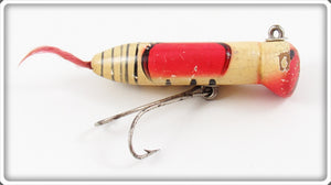 Creek Chub Red & White Big Creek Bug Wiggler Lure 1402