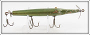 Vintage Creek Chub Green Gar Scale Gar Minnow Lure 2920