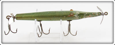 Vintage Creek Chub Green Gar Scale Gar Minnow Lure 2920