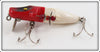 Beaver Bait Company Red & White Old Fighter In Box