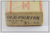 Beaver Bait Company Red & White Old Fighter In Box