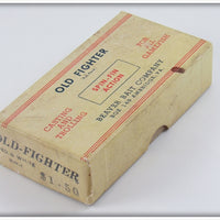 Beaver Bait Company Red & White Old Fighter In Box