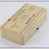 Beaver Bait Company Red & White Old Fighter In Box