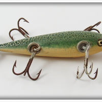 Playfair Green Crackleback Wooden Minnow In Box