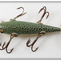 Playfair Green Crackleback Wooden Minnow In Box
