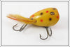 Vintage Creek Chub Yellow Spotted Surface Dingbat Lure 5414