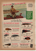 1942 Creek Chub & Heddon River Runt Two Sided Ad