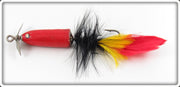 Creek Chub Solid Red Feather Casting Minnow