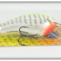 Bagley Chartreuse Crayfish On White Balsa B3 On Card