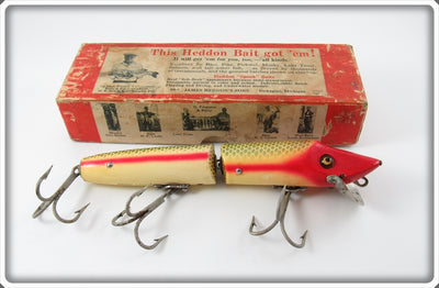Heddon Allen Stripey Jointed Musky Vamp Lure In Box 7359 PAS