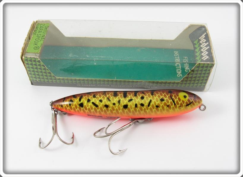 Heddon BRS Brown Crawdad Swayback Zara Spook Lure In Box 9255