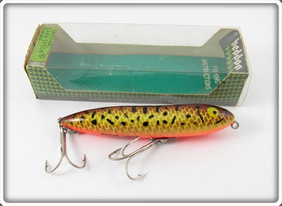 Heddon BRS Brown Crawdad Swayback Zara Spook Lure In Box 9255