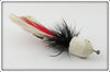 Ed Cumings White Feathered Casting Minnow In Box