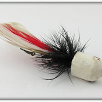 Ed Cumings White Feathered Casting Minnow In Box