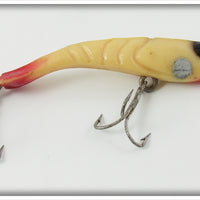 Vintage Nichols White & Red Horned Shrimp Lure