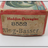 Heddon White Red Gill King Basser In Box 8552M