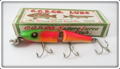 Creek Chub Rainbow Fire Jointed Snook Pikie Lure In Box 5531 