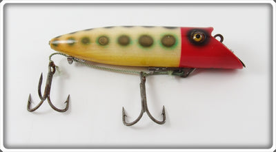 Vintage Heddon Spotted Red Head King Basser Lure 8559 SPRH 
