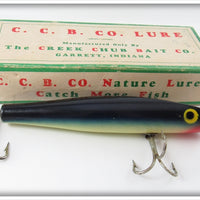 Vintage Creek Chub Purple Eel Surf Darter Lure In Box 7635 
