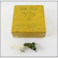 Vintage Associated Specialties Little Beast Fly Rod Frog Lure In Box