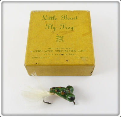 Vintage Associated Specialties Little Beast Fly Rod Frog Lure In Box