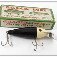 Vintage Creek Chub Black White Head Wiggler Lure In Box 111 