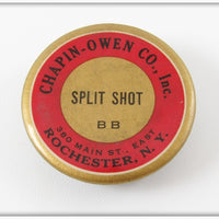 Vintage Chapin-Owen Co Inc Split Shot Tin 