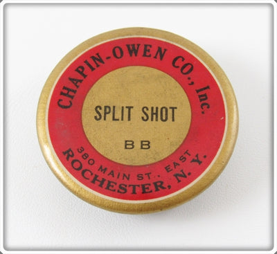 Vintage Chapin-Owen Co Inc Split Shot Tin 