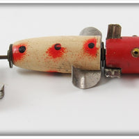 Vintage Kumms Red & White Fish Spotter Lure 
