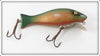 Vintage Paw Paw Green & Red Scale Caster Lure 