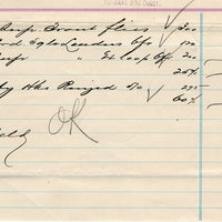 1899 Robert Ogilvy Fish Hooks & Fishing Tackle Invoice