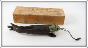 Vintage All Star Bait Co Musky Gee Wiz Frog Lure In Box