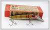 Vintage Heddon Pike Scale Salmon River Runt Lure In Box 8859M